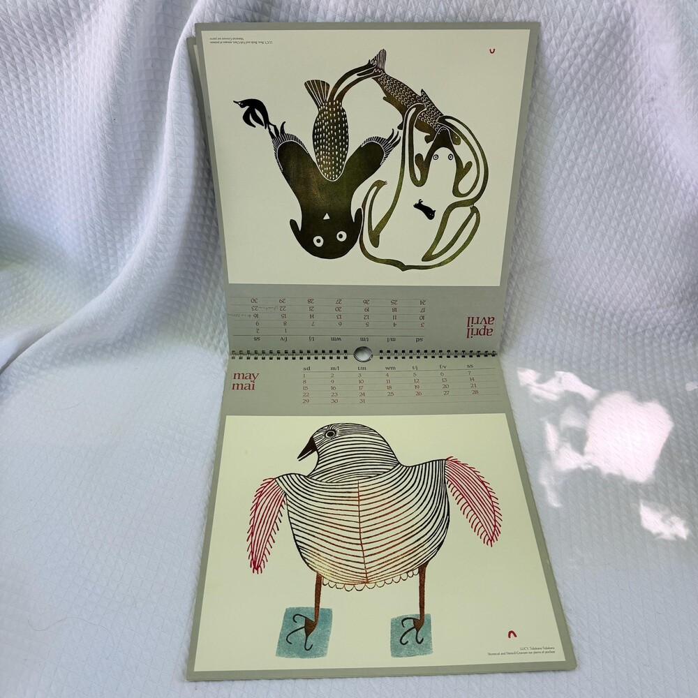 Vintage 1983 Cape Dorset Inuit Art Calendar / Calendrier - West Baffin Eskimo Co - Picture 4 of 9